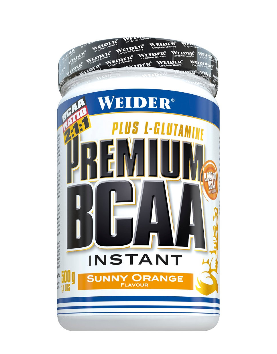 Premium BCAA + Glutamine 500gr shije Portokalli